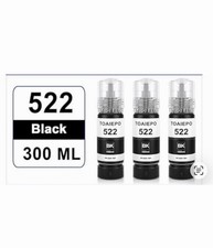 Black 522 Refill Ink Bottle Replacement for Epson T522 Ink Use with EcoTank E... picture