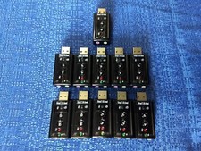 Lot of 11 StarTech Virtual 7.1 USB Stereo Audio External Sound Cards ICUSBAUDIO7 picture