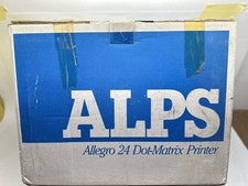 Vintage ALPS Allegro 24 Dot-Matrix Printer IBM PC in Original Box with Manual picture