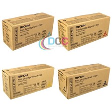 Genuine Ricoh P C600 Cyan / Magenta / Yellow / Black Toner Cartridges Set 40831 picture