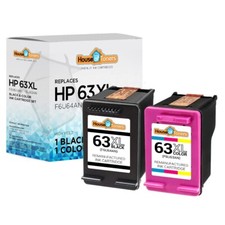 2PK Compatible With HP 63XL 1-Balck & 1-Color Officejet 3830 4650 5258 5255 5252 picture