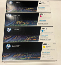 HP 414X High Yield Toner Set Black Cyan Yellow Magenta (4 Pack) picture