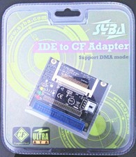 NEW SEALED SYBA IDE TO CF ADAPTER BOARD DMA MODE HOLDS 2 FLASH MEMORY CARD DESKT picture