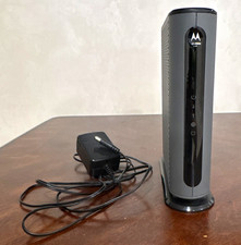 Motorola Cable Modem Wi‑Fi Router Combo, 4 LAN Ethernet Ports, Coax, Black picture