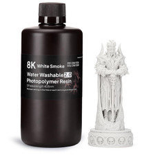 8K Water-Washable 2.0 3D Printer Resin White Smoke 1000G picture