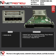 Cisco Catalyst 9000 C9200-NM-4G 4 x 1GE Switch Modules picture