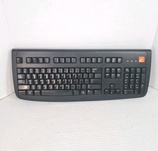 Logitech Deluxe 250 Wired PS/2 Keyboard Y-SAF76 820-000935 Black Tested Works picture
