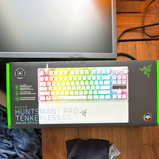 Razer Huntsman V3 Pro Tenkeyless White Chroma RGB Gaming Keyboard picture