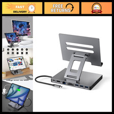 9-in-1 USB-C Hub Stand for iPad Pro, Multiport Adapter with HDMI, SD Card Reader picture