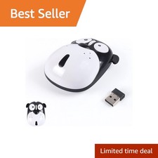 Samudgate Cartoon Dog Wireless USB Mouse Black picture