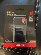 SanDisk Extreme Portable SSD 2TB High Speed NVMe SDSSDE61-2T00-AT SEALED NIB picture