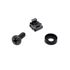 100 Pack M6x16mm Rack Mount Cage Nuts & Screws & Washers for Rack Mount Serve... picture