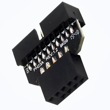 USB 2.0 9Pin to USB 3.0 19Pin Motherboard Header Adapter, 19 Pin USB 3.0 Male... picture