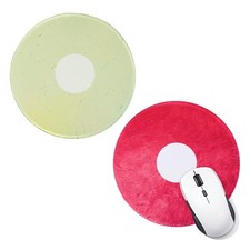 2Pcs Donut Round Mouse Pad, 7.9 Inch Cute Mouse Pad, Cream Yellow, Pink picture