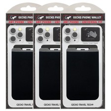 Gecko Travel Tech Phone Wallet 3 Pack Stick on - Black picture