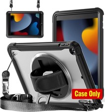 Slim Fit Clear Case for iPad 9th/8th/7th Gen 10.2 inch - ZenRich Black Design picture