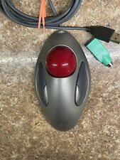 Vintage Logitech Trackman Marble USB T-BC21 Trackball Mouse W/ Ps2 Adapter WORKS picture