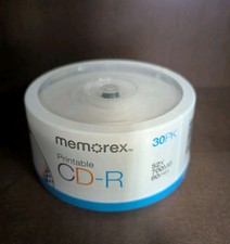 Memorex Inkjet Printable CD-R 30 Pack 52X 700MB 80 Minutes - New picture