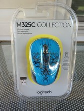 LOGITECH M325 M325C WIRELESS MOUSE BLUE TRANCE BRAND NEW SEALED *RARE* picture