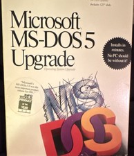 Microsoft MS-DOS 5 Upgrade Operating System Software, 5.25