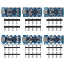 AITRIP 6PCS Pro Micro ATmega32U4 5V 16MHz Type-C Development Module picture