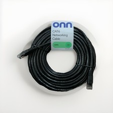 Onn 50' foot Cat6 Networking Ethernet Patch Cable RJ45. 1 Gbps. Transfer Rate picture