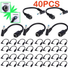 40PCS DC Power Charger Converter Adapter Cable 7.4mm To 4.5mm For HP Blue Tips picture
