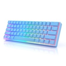 GK61 Mechanical Gaming Keyboard 60 Percent | 61 RGB Rainbow LED Backlit Progr... picture