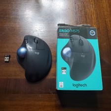 Logitech ERGO M575 (910-005869) Wireless Trackball Mouse - Black TESTED picture