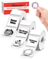 3Rolls Round Self-Adhesive Thermal Printer Label 50*50mm  for Phomemo M110/M220 picture