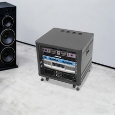 9U Rolling Server Rack - Locking Network Cabinet with Cable Management picture