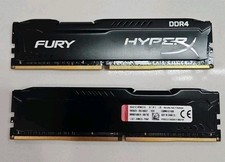 Kingston Hyper-X Fury 8GB (2x4GB) DDR4 2400 Memory Kit RAM | Fast Ship, US Se... picture