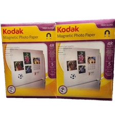 Two Packs Of Five Kodak 4 x 6 in High Gloss Magnetic Photo Paper picture