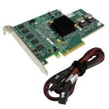 IBM ServeRAID MR10i SAS SATA RAID Controller 43W4297 PCI-E x8 + Cable 41Y3884 picture