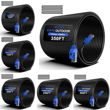 Cat6 Outdoor Ethernet Cable In-Ground Heavy Duty Direct Burial 24AWG CC LOT picture