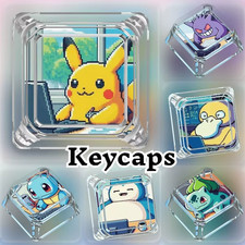 Pokémon Pikachu Charizard Charmander Gengar Transparent Single Mechanical Keycap picture
