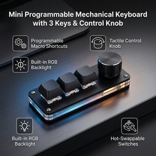 3 Key Keyboard Type C Wired RGB Backlit Programmable Hot Swappable Mechanical picture