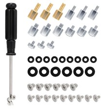 46PCS NVMe M.2 SSD Mounting Screws Kit Black 46-Piece M.2 SSD Screw Kit for picture