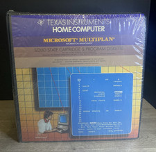 TI-99/4A TI99/4 TI Microsoft MULTIPLAN Spreadsheet Cart Binder Sealed Complete picture