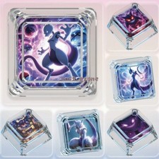 for Mewtwo Cherry MX Keyboard Gifts Anime Cross Shaft Transparent Shine Keycaps picture