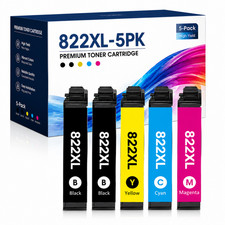 5PK 822XL Cartridges Compatible For Epson  WF-3820 WF-4833WF-4834 picture