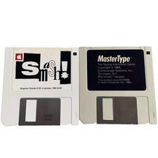 Video Game 3.5” Floppy Disk Smash MasterType 1984 1991 Apple Macintosh Vintage  picture