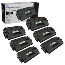 LD 6PK CF280X 80X Black High Yield Toner Cartridge for HP LaserJet M401dn M425dn picture