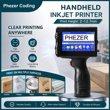 For Hp  12.7mm Label Printer Batch Code Date Number QR Bar Logo Expiry P15  Hand picture