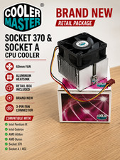 Cooler Master Socket 370 & Socket A CPU Fan Heatsink (Brand New) picture
