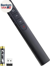 Wireless Presenter Remote, Presentation Clicker with Hyperlink & Volume Remote C picture