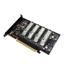 Maihelun PCIe 4.0x16 to four disk nvme solid-state drive M2 adapter free drive picture
