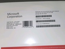Microsoft Windows Server 2025 Datacenter- 24 Core License, Genuine OEM Pack, DVD picture