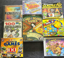 eGames Hasbro Board & Card Game CDs - Pictionary, Slingo Quest, Windows 95/98 picture
