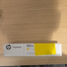 New OEM HP 981YC Ink Cartridge Yellow 🟡 march 2027 Page Wide Cartridge picture